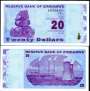 ZIMBÁBUE P095 20 DOLLARS 2009 FE - TRILHÃO REVISADO